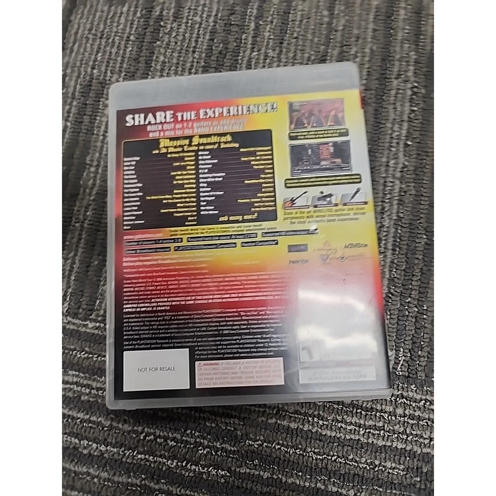 Guitar Hero World Tour (Sony PlayStation 3, 2008) No Manual Game Disc‎ PS3